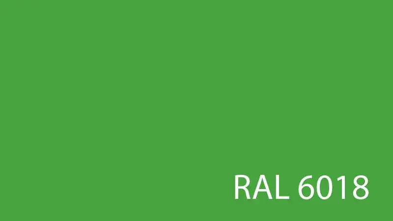 Barva RAL 6018 zelená žlutá